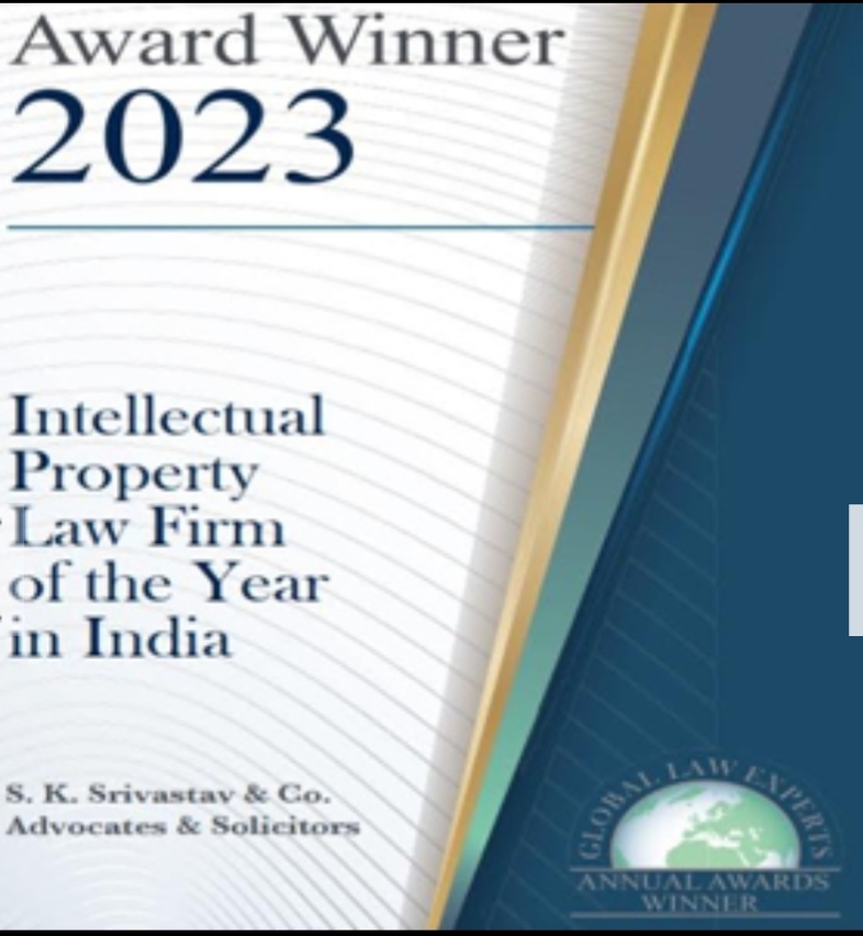 Intellectual Property Law Firm of the Year in India award certificate from Global Law Experts Annual Awards